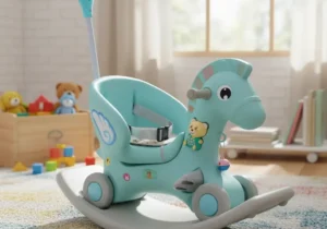 Caballito Mecedora 2 En 1 Para Niños Pequeños C/luces