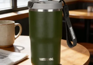 Vaso Térmico Waterdog Clyde 480ml Capa Cerámica Hermético verde